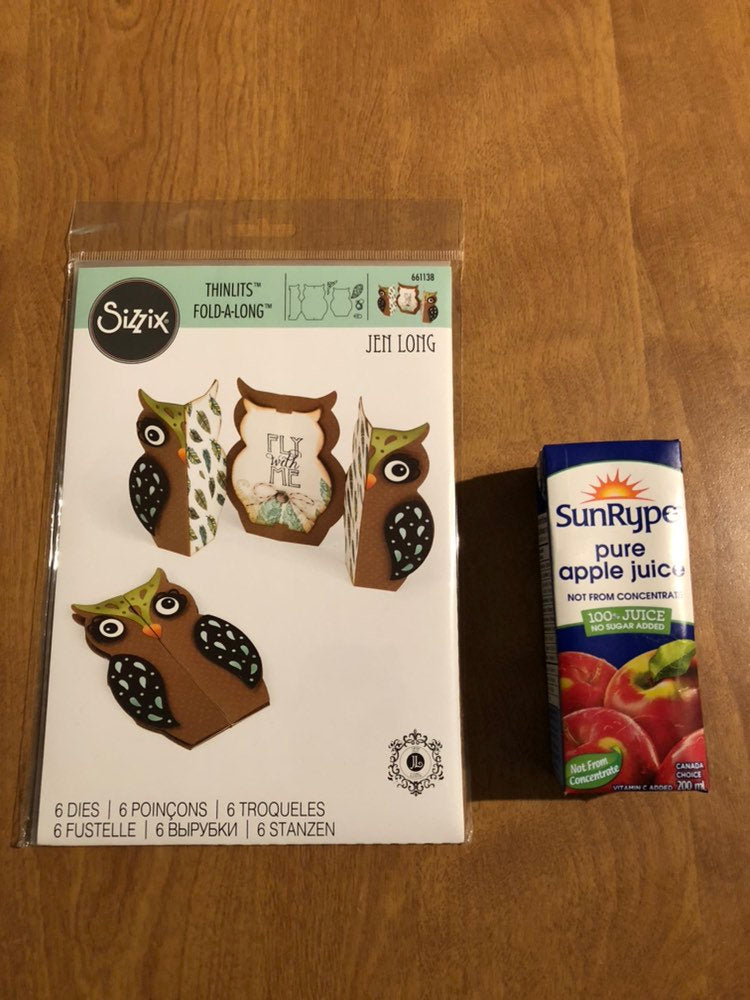 Owl Sizzix Thinlits Fold-A-Longs 6 Piece Die Set 661138 By Jen Long