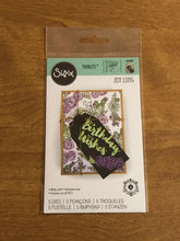 Load image into Gallery viewer, Sizzix, Thinlits, Birthday Wishes, Set of 5 Dies By Jen Long 661868 For Card Making