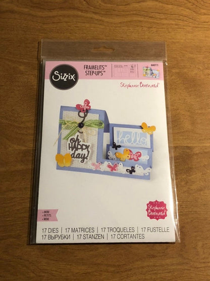 Oh Happy Day Sizzix Framelits Mini Step-ups By Stephanie Barnard 17 Piece Mini Dies Set 660711