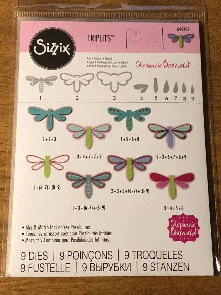 Sizzix Triplits Dragonflies By Stephanie Barnard 660705