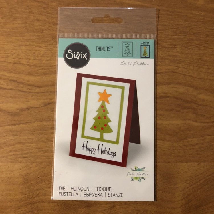 Christmas Tree Sizzix Thinlits Die By Debi Potter 660727