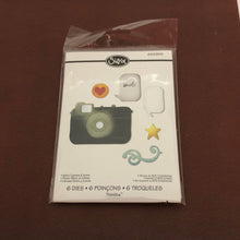 Load image into Gallery viewer, Retro camera and Icons, Sizzix Thinlits, 6 Piece Dies Set, 658958 For Card Making