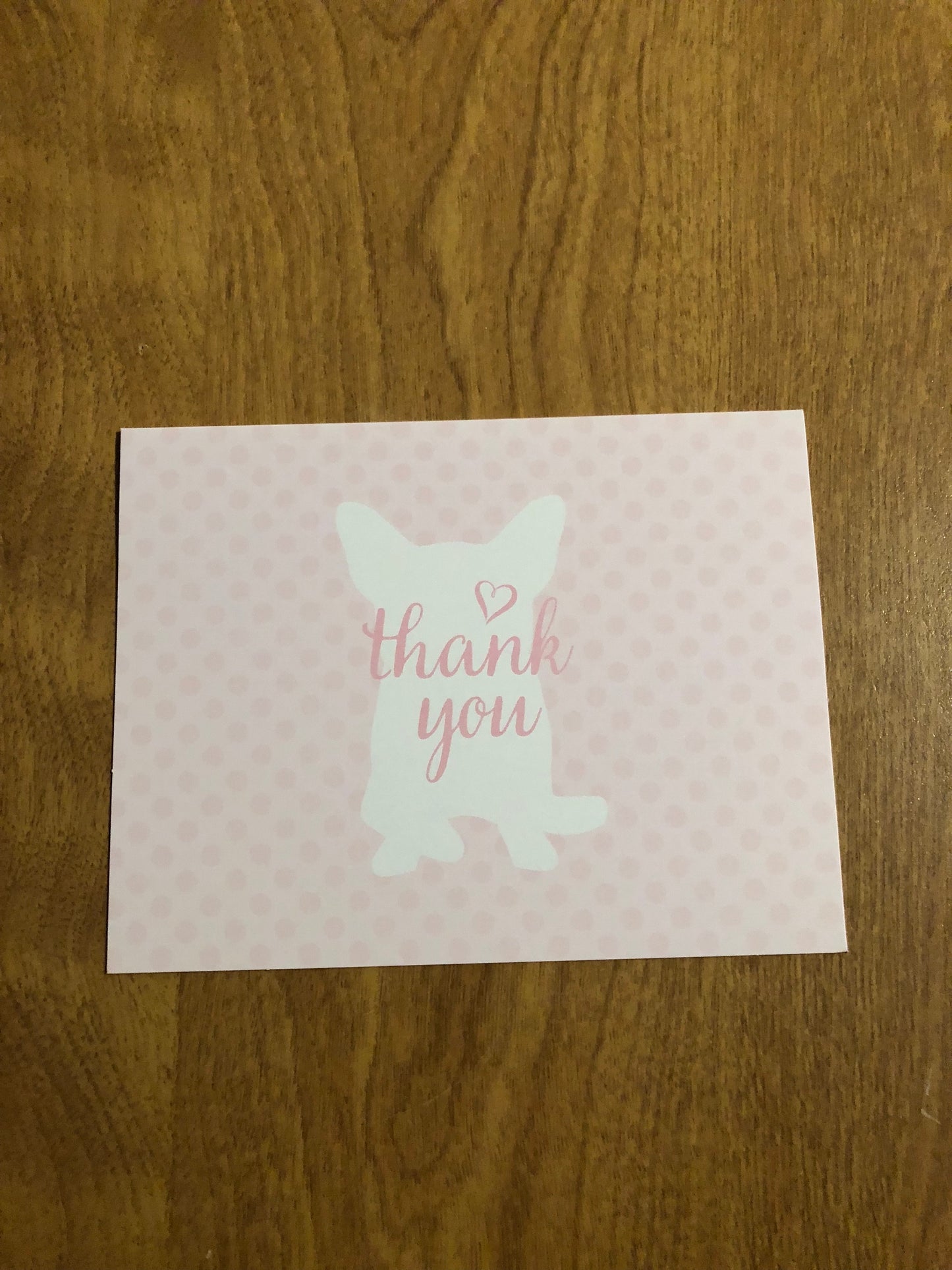 Thank You Dog Blank Cards and Envelopes 6 Pack