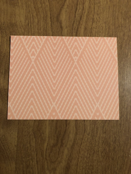 Fluorescent Pink Blank Cards and Envelopes 8 Pack