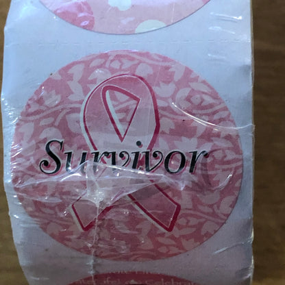 Breast Cancer Awareness Roll of 500 Stickers.