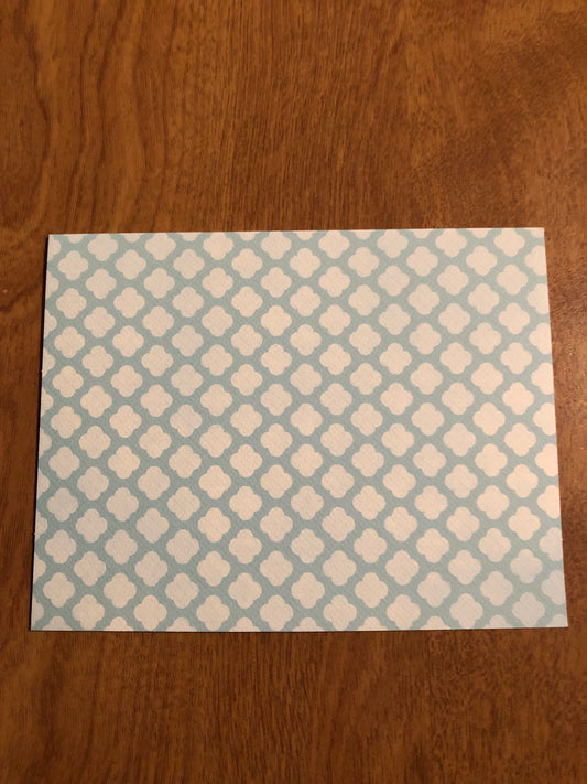 Blank Cards With Patterns and Envelopes 8 Pack