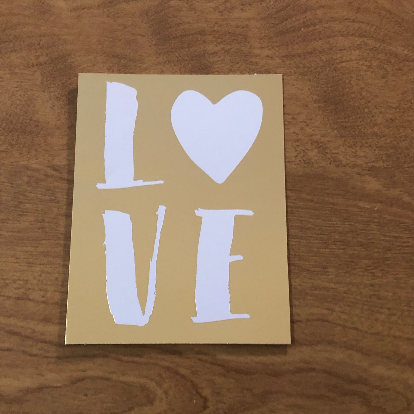 LOVE Gold Foil Blank Cards and Envelopes 6 Pack